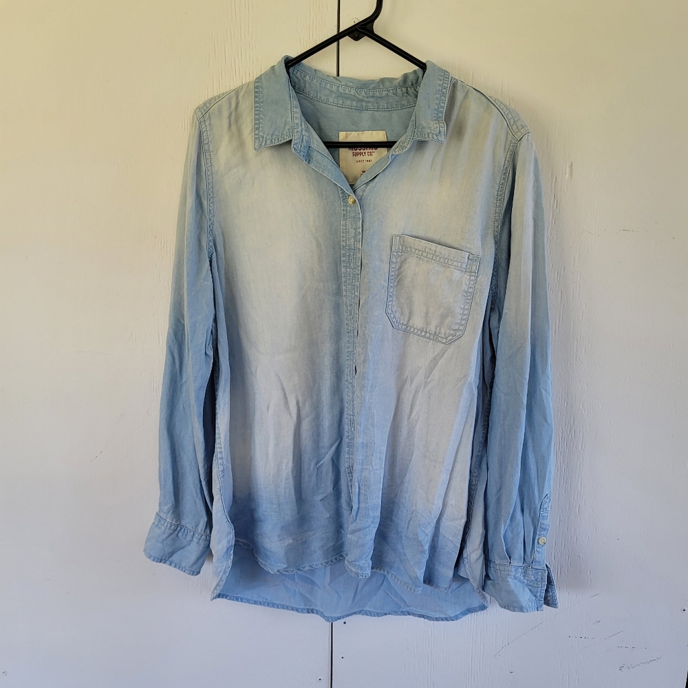 Denim button up shirt